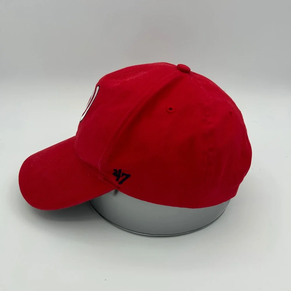 Washington Nationals  47 Brand Hat Youth Red Cotton Baseball Cap Sporty Fan Gear